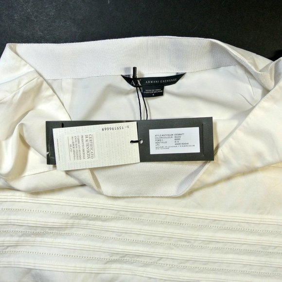 Armani Exchange Pintucked Mini Skirt, NWT Vintage - Picture 4 of 7